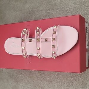 Valentino Rockstud Rose sandals 9